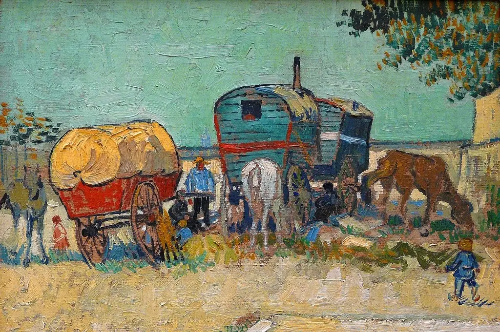 “Las caravanas”, Vincent Van Gogh, 1.888.